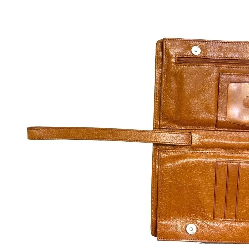 Hobo brown leather wristlet clutch bag - Picture 5 of 14